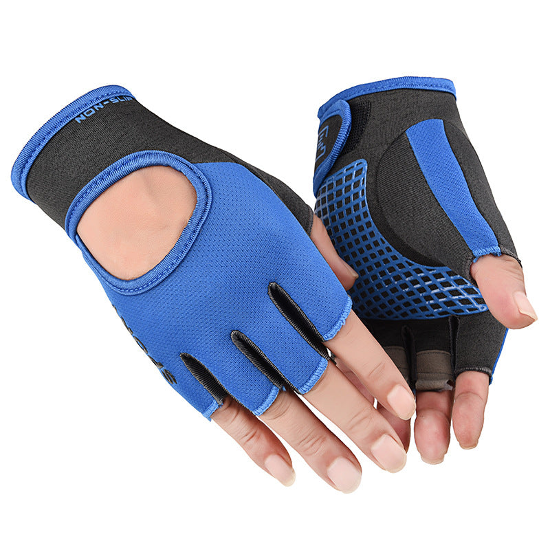 Fitness gloves wholesale men's and women's sports half finger non-slip breathable dumbbell training yoga equipment weightlifting gloves J5