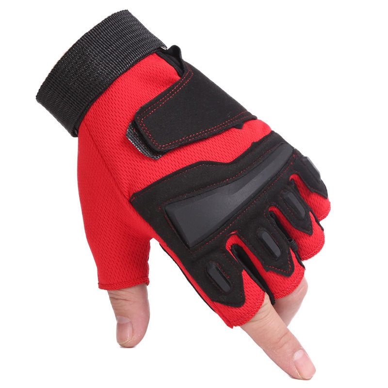 Tactical Gloves Summer Men's Military Fans Outdoor Cycling Sports Fitness Equipment Dumbbells Non-Slip Wear-Resistant Half-Finger Wrist Guards