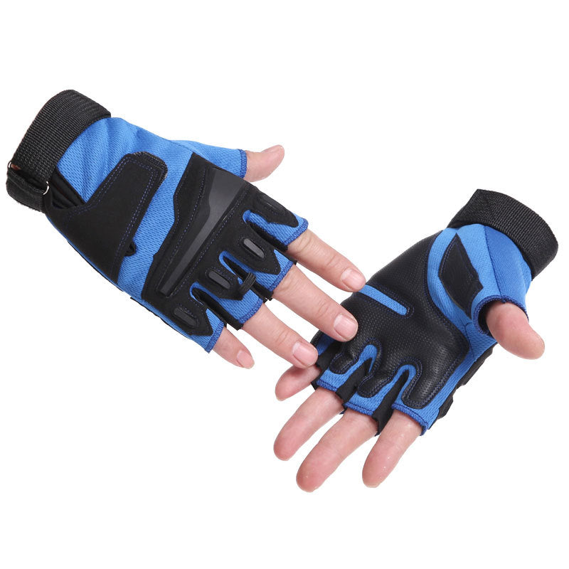 Tactical Gloves Summer Men's Military Fans Outdoor Cycling Sports Fitness Equipment Dumbbells Non-Slip Wear-Resistant Half-Finger Wrist Guards