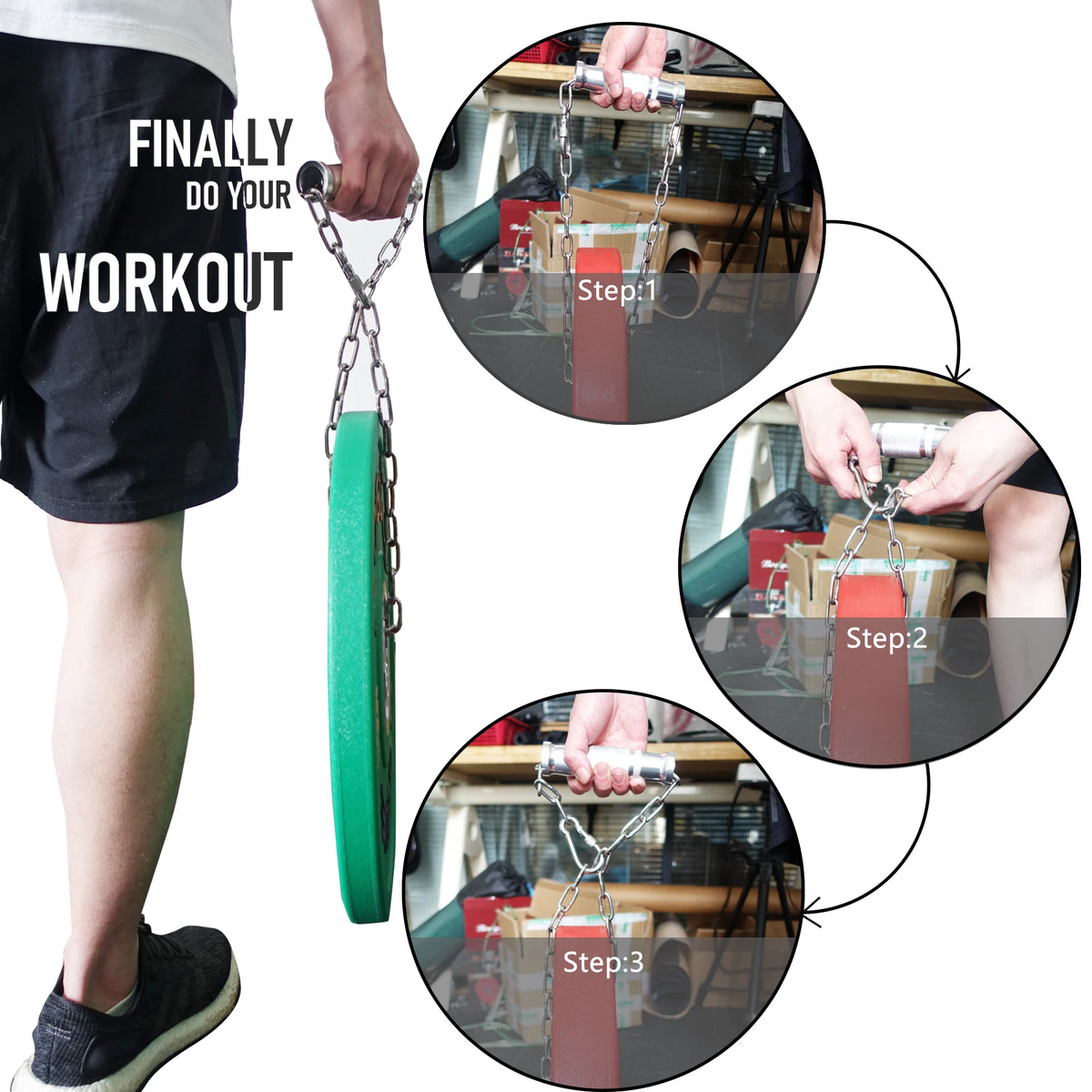 Weightlifting Gym Handles Fitness Farmer Walk Heavy Duty Dumbell Barbell Holder Grip Home Gym Workout Weights Deadlift Training