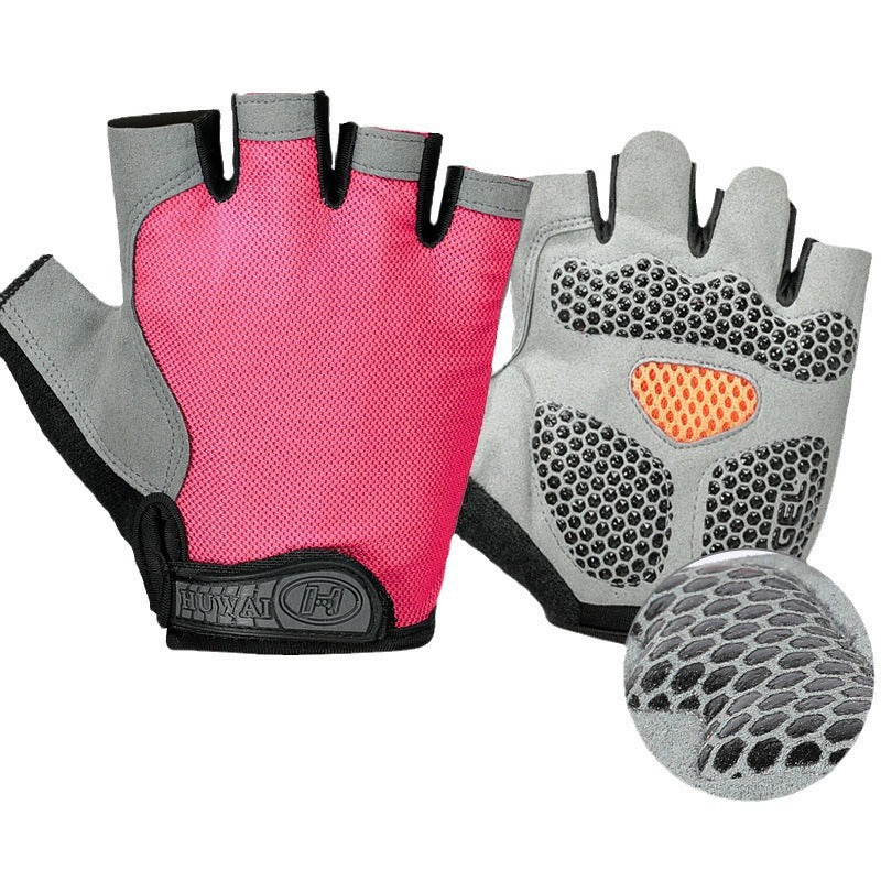 Sports Fitness Half-Finger Gloves for Men and Women, Exercise Wrist Guards, Non-Slip, Wear-Resistant, Dumbbell Weightlifting, Lightweight, Breathable Half-Finger Gloves