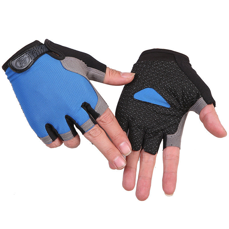 Sports Fitness Half-Finger Gloves for Men and Women, Exercise Wrist Guards, Non-Slip, Wear-Resistant, Dumbbell Weightlifting, Lightweight, Breathable Half-Finger Gloves