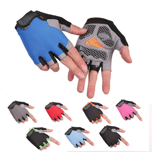 Sports Fitness Half-Finger Gloves for Men and Women, Exercise Wrist Guards, Non-Slip, Wear-Resistant, Dumbbell Weightlifting, Lightweight, Breathable Half-Finger Gloves