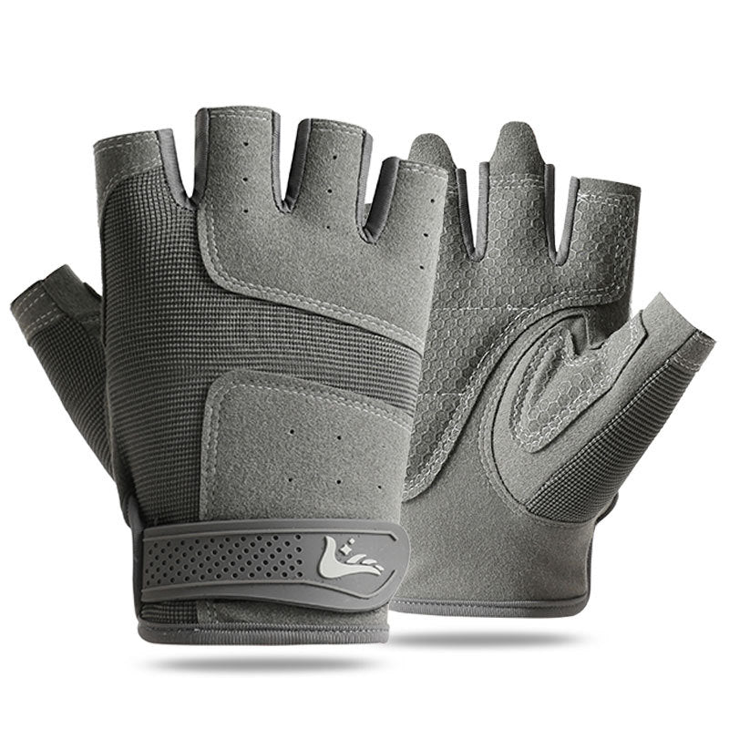 Fitness gloves men's outdoor rock climbing non-slip wear-resistant anti-cocoon half finger horizontal bar dumbbell training extended wristband breathable