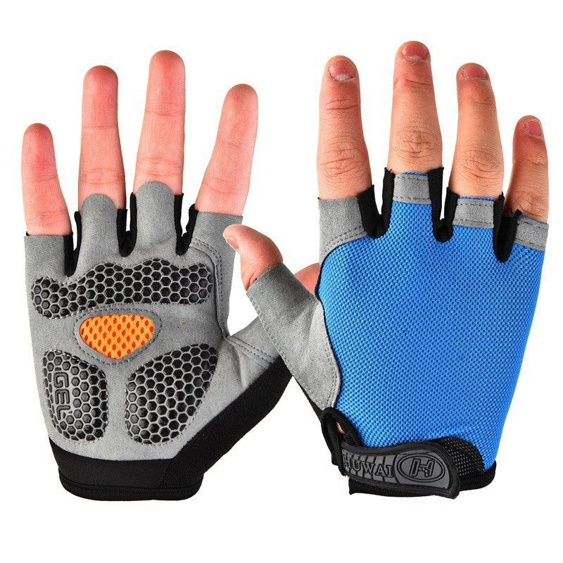 Sports Fitness Half-Finger Gloves for Men and Women, Exercise Wrist Guards, Non-Slip, Wear-Resistant, Dumbbell Weightlifting, Lightweight, Breathable Half-Finger Gloves