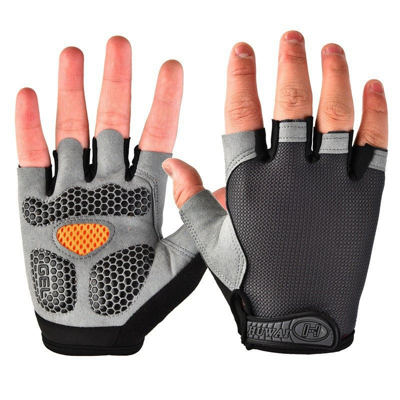 Sports Fitness Half-Finger Gloves for Men and Women, Exercise Wrist Guards, Non-Slip, Wear-Resistant, Dumbbell Weightlifting, Lightweight, Breathable Half-Finger Gloves