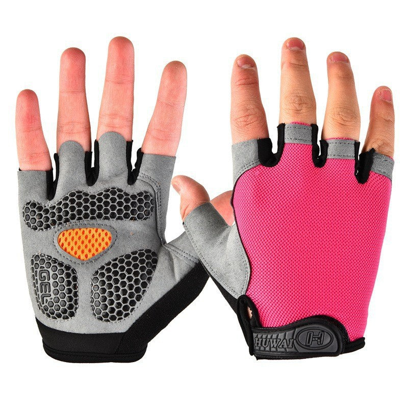 Sports Fitness Half-Finger Gloves for Men and Women, Exercise Wrist Guards, Non-Slip, Wear-Resistant, Dumbbell Weightlifting, Lightweight, Breathable Half-Finger Gloves