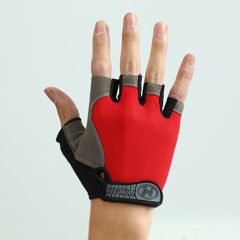 Sports Fitness Half-Finger Gloves for Men and Women, Exercise Wrist Guards, Non-Slip, Wear-Resistant, Dumbbell Weightlifting, Lightweight, Breathable Half-Finger Gloves
