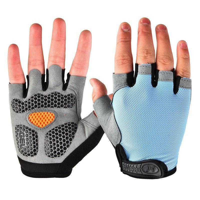 Sports Fitness Half-Finger Gloves for Men and Women, Exercise Wrist Guards, Non-Slip, Wear-Resistant, Dumbbell Weightlifting, Lightweight, Breathable Half-Finger Gloves