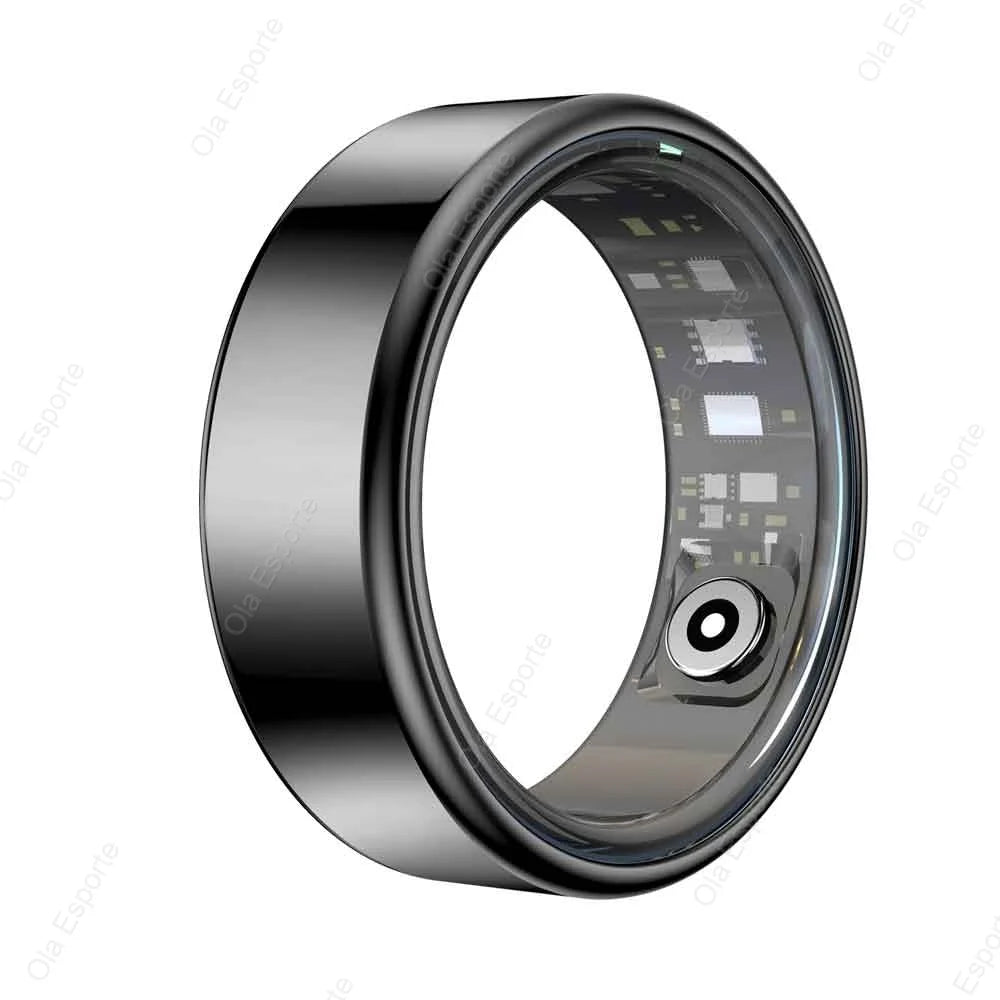 Women Men Fashion Smart Ring Fitness Tracker Health Sleep Monitor Blood Pressure Heart Rate Oxygen Monitor for Running, Hiking