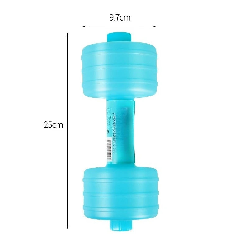 1PCS Water Filled Dumbbells, Portable and Adjustable Dumbbells Fitness Dumbbell for Training Muscle Strength,Pink Blue