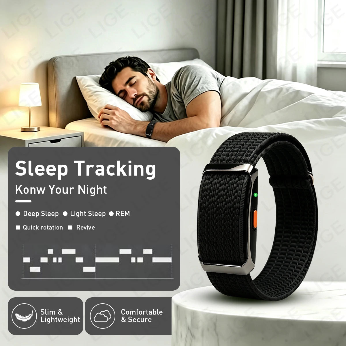 Fitness Tracker Bluetooth Connected Smart Bracelet Sport Wristband Health Sleep Monitoring Smart Watch For iOS Android Women Men