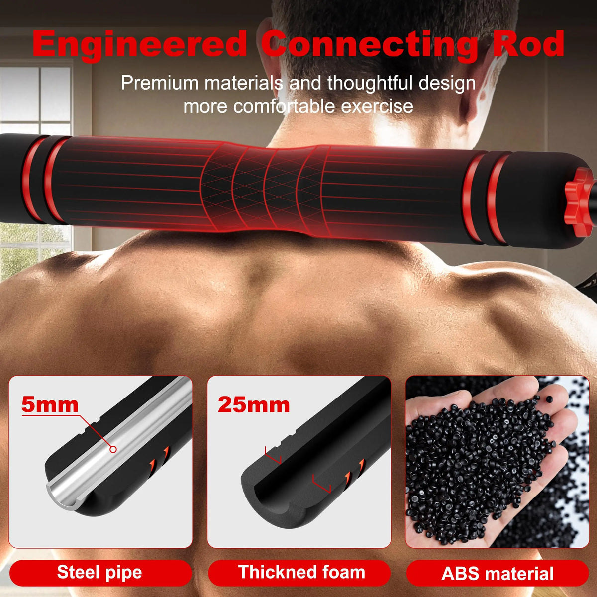 Adjustable Dumbbell Set, 20/30/45/70/90lbs, 5 in 1 Multi-Function Dumbbells