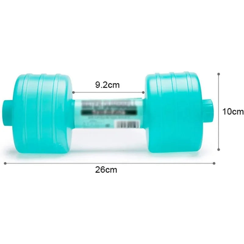 1PCS Water Filled Dumbbells, Portable and Adjustable Dumbbells Fitness Dumbbell for Training Muscle Strength,Pink Blue