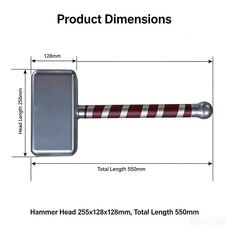 Fitness Hammer Kettlebell Non-slip Square Mace Bell Thor's Hammer Steel Dumbbells Stick Indian Clubbell Arm Exerciser Dumbbell