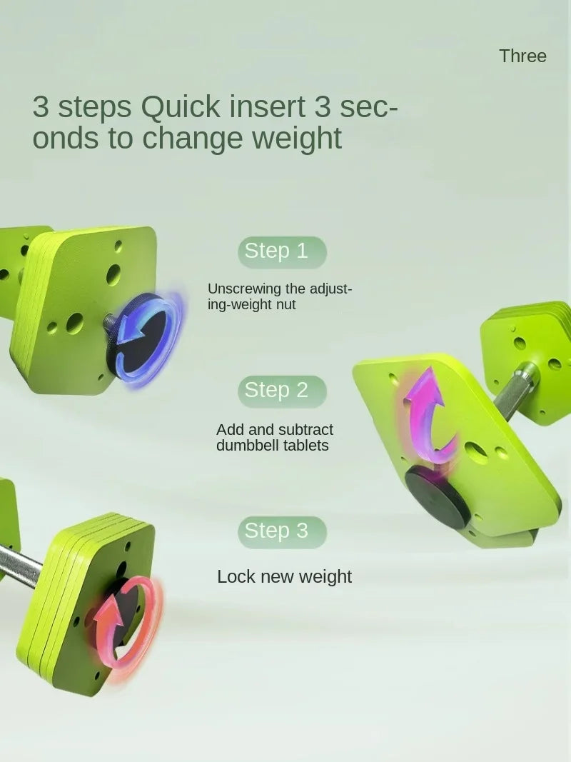 Quick Removal Adjustable Insert Dumbbell